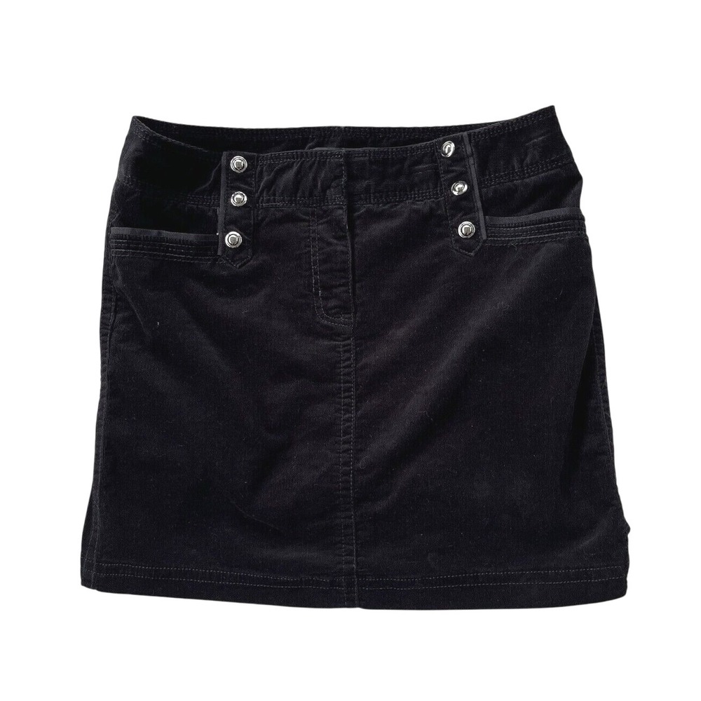 White House Black Market Corduroy Steampunk Mini Skirt Pockets Button Detail 8